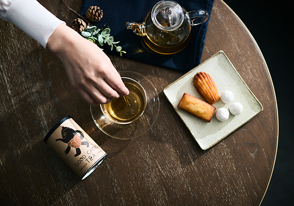 カカオほうじ茶のティータイムイメージ