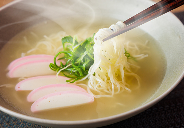 九条ねぎと生姜の旨出汁にゅうめん