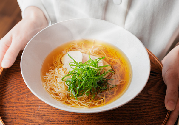 九条ねぎと地鶏の旨出汁にゅうめん