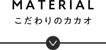 MATERIAL こだわりのカカオ