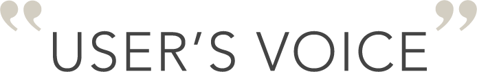 USER'S VOICE