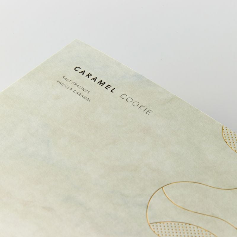 RAU　キャラメルクッキー 6枚入　印字イメージ