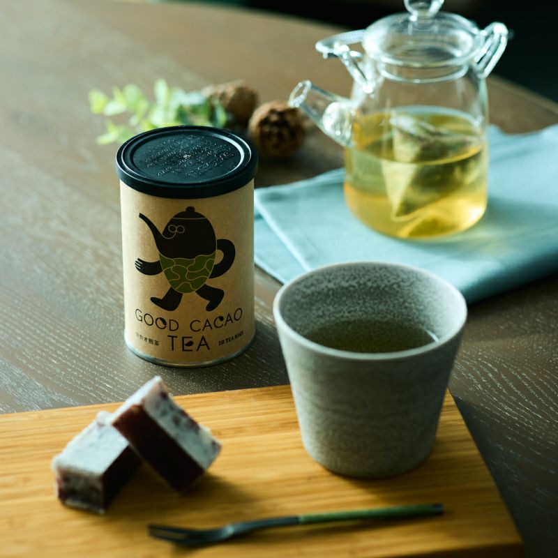GOOD CACAO カカオ煎茶(缶)／カカオティー｜GOOD NATURE MARKET公式通販